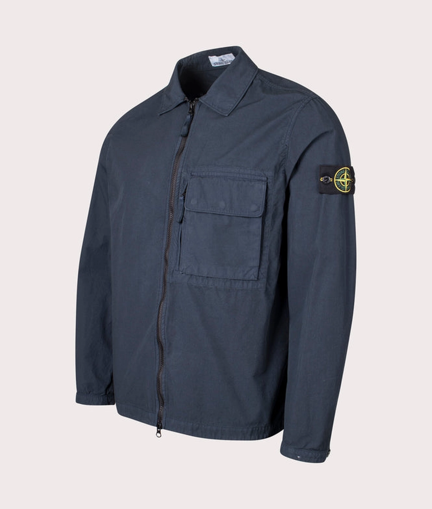 Stone Island Mens Canvas Weave Overshirt